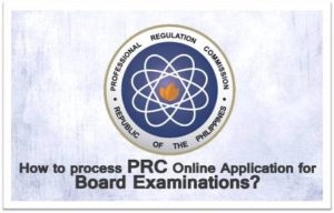 How to process PRC online application for Board Examination